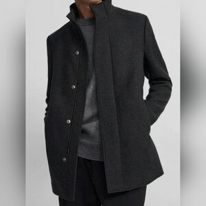 Theory Men's Clarence Melange Clinton Melton Jacket Size - Large